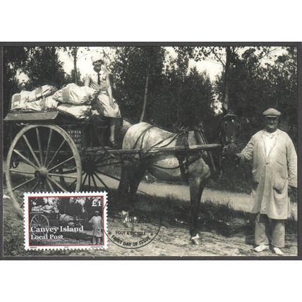 CANVEY ISLAND LOCAL POST 2025 - Laundry Delivery c.1930 Transport FDI MAXI CARD