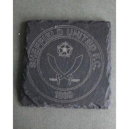 Sheffield Utd. slate coaster
