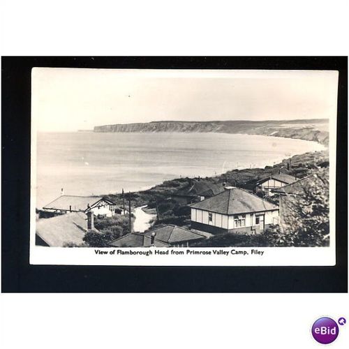 Yorkshire FILEY Flamborough Head/Primrose Valley Camp Postcard