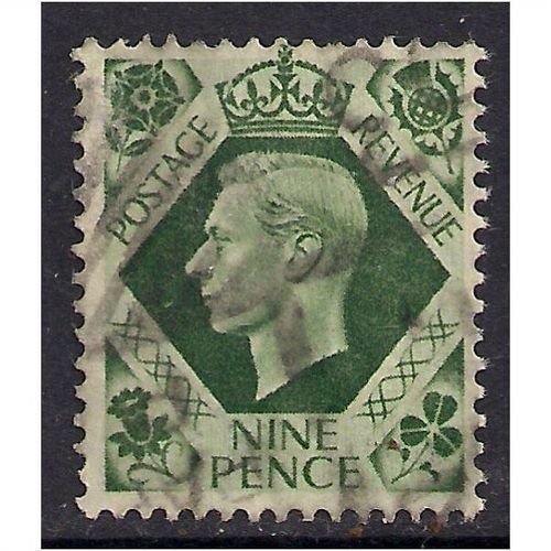 GB 1939 KGV1 9d Deep Olive Green SG 473.(F285 )