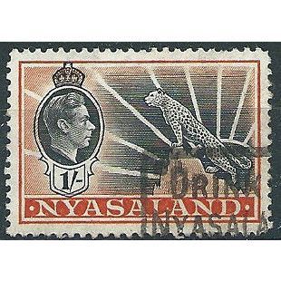 Nyasaland 1938 SG138 1/- Black & Orange Fine Used ....