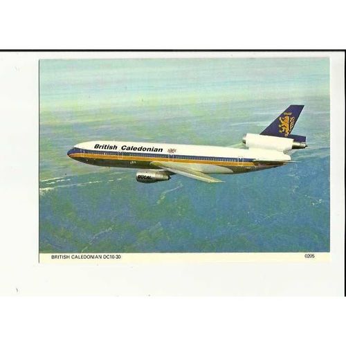 Aviation 0205 BRITISH CALEDONIAN DC10-30 Postcard by Skilton