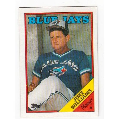 1988 Topps Jimy Williams baseball card #314 – Blue Jays
