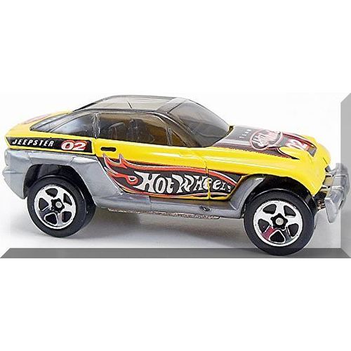 Hot Wheels - Jeepster: Collector #144 (2002) *Yellow Edition / Race & Win Card*
