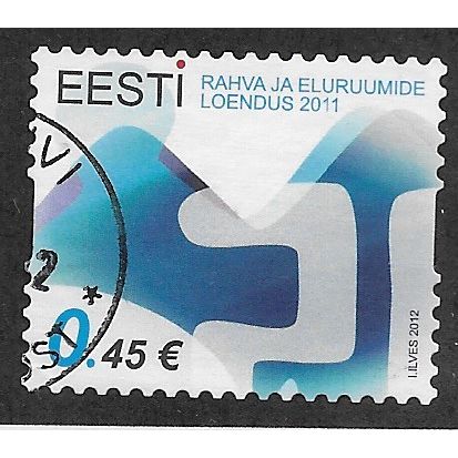 EST 2012 €0.45 (S/A) 'POPULATION AND HOUSING CENSUS' FINE USED (EBID63-645)