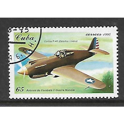 CUBA 1995 65c CURTISS P-40 USA SG 3976 FINE USED