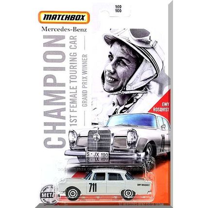 Matchbox - '62 Mercedes-Benz 220 SE Sedan: Ewy Rosqvist #100/100 (2020) *Gray*