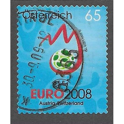 AUT 2008 65c (S/A) 'EURO 2008 FOOTBALL ' FINE USED (EBID73-334)
