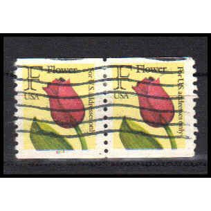 Used 2518 29c F Flower Very Fine CNP Left 2222 PA1214