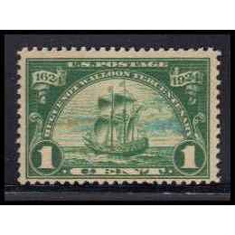 614 1c Ship Barely Clears MNH K0551