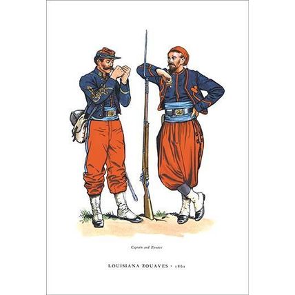 Louisiana Zouaves, 1861 12 x 18 Poster