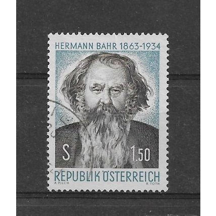 Austria.Birth Centenary of Hermann Bahr (writer) stamp.Fine Used.Aug22a