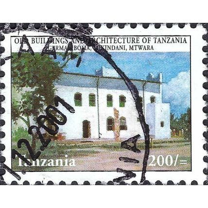 TANZANIA, German Boma, Mikindani, Mtwara, blue 2000, 200/-