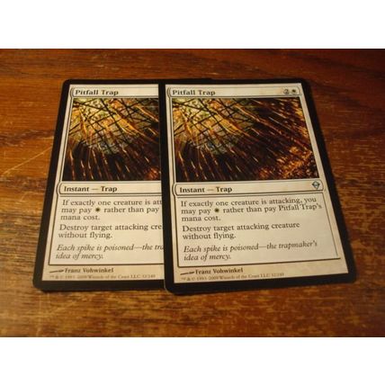Magic The Gathering, MTG, 2-Cards, 1993-2009, PITFALL TRAP, nm