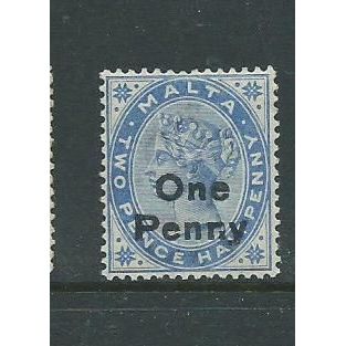 malta stamps 1902 sg36 sg 36 mnh dull blue shade