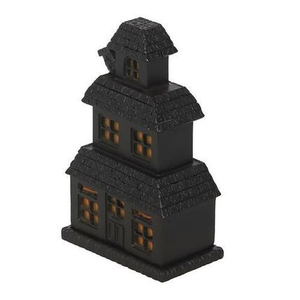 Incense Cone Holder - Black Haunted House Incense Cone Holder