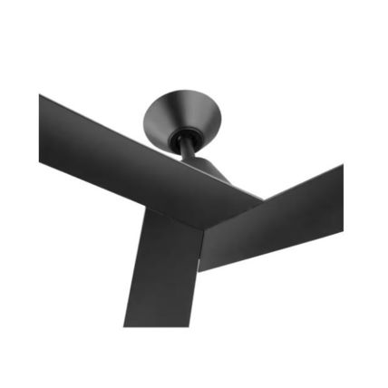 H D Easton 52 in. Indoor/Outdoor Matte Black with Matte Black Blades Ceiling Fan