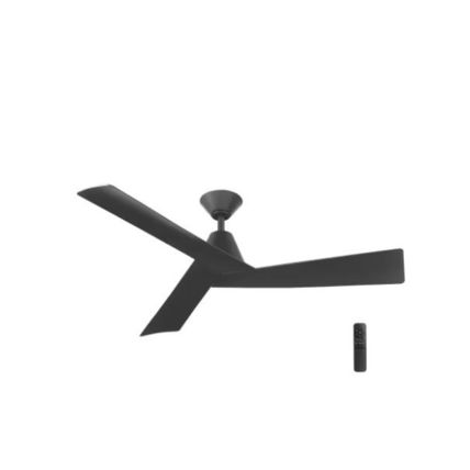 H D Easton 52 in. Indoor/Outdoor Matte Black with Matte Black Blades Ceiling Fan