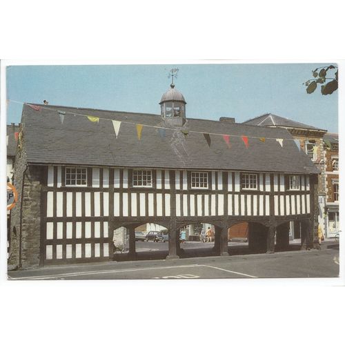 Market Hall Llanidloes Montgomeryshire Postcard 124