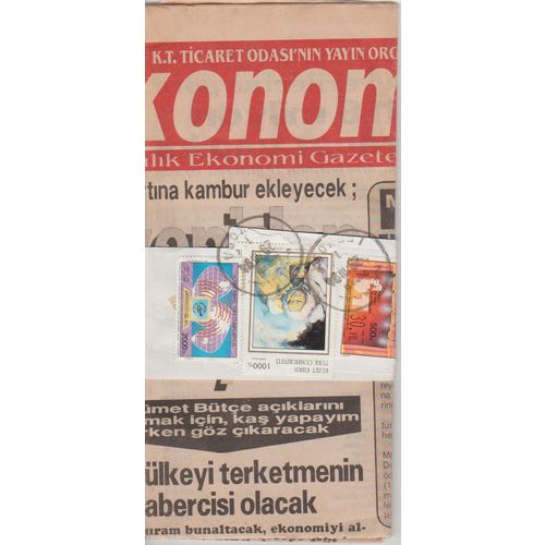 Turkish newspaper from 1994 seemingly unread with original postal delivery band