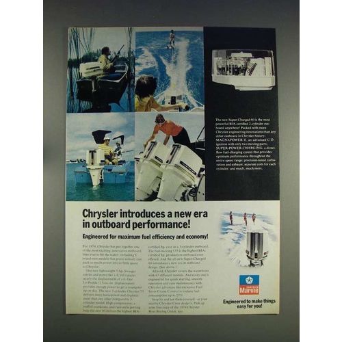 1974 Chrysler Super-charged 60 Outboard Motor Ad