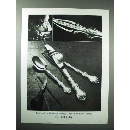 1979 Oneida Impresario Heirloom Silverware Ad