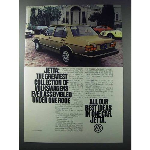 1981 Volkswagen Jetta Ad - Under One Roof
