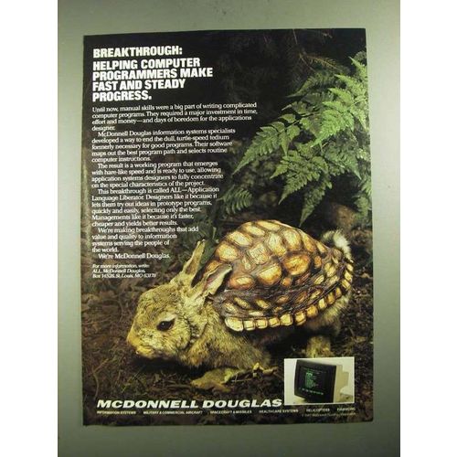 1987 McDonnell Douglas Information Systems Ad - Helping Computer Programmers