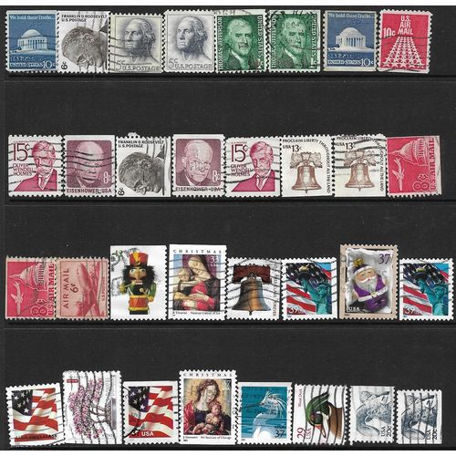 1950's/2000's 32 different booklet stamps - fine used (o)