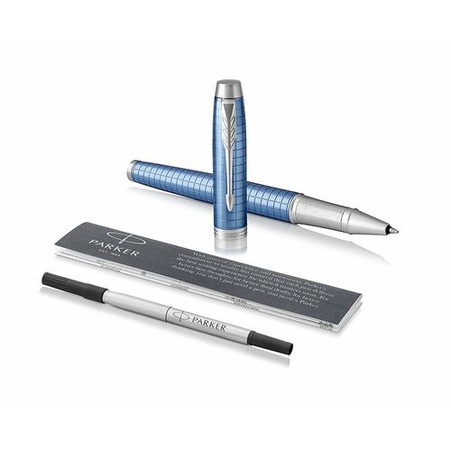 Parker IM Premium Rollerball Pen, 1975546, Pale Blue, Fine Point, Black Ink