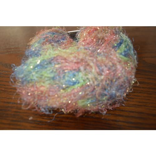 1 Skein Plymouth Yarn Italian Collection "Coloura" Long eyelash yarn, 65% nylo