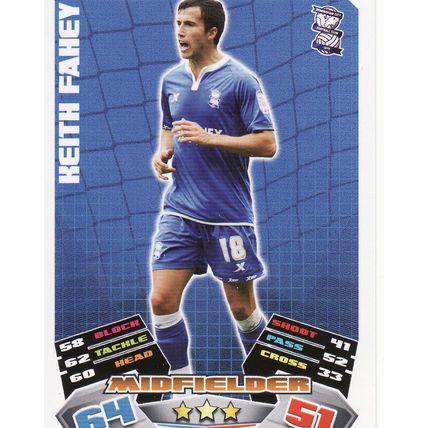 Match Attax Championship 2011/2012 20 Keith Fahey Birmingham City