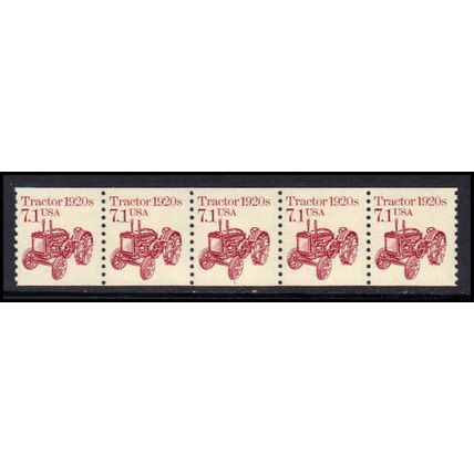 2127 7.1c Tractor Fine MNH Dry Gum PNC 1/5 X0726