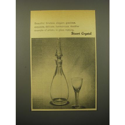 1965 Stuart Crystal Advertisement - Beautiful, timeless, elegant, gracious