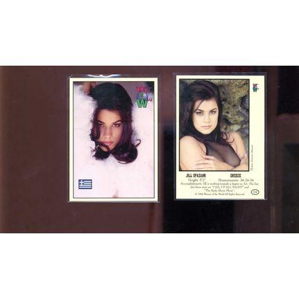 JILL SPAZIANI 1994 Women of The World Greece card #14 Hot!! MODEL NM