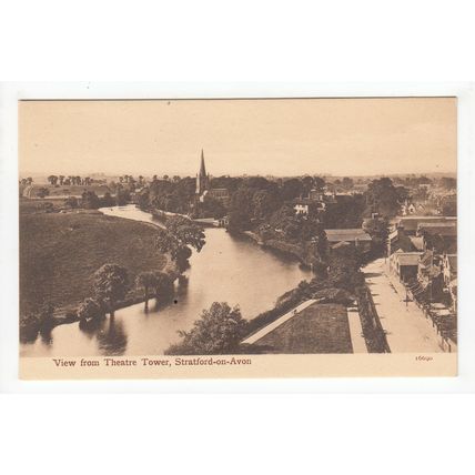 View from Theatre Tower Stratford-on-Avon Postcard 46690