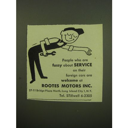 1949 Rootes Motors inc. Ad - People who are fussy about service