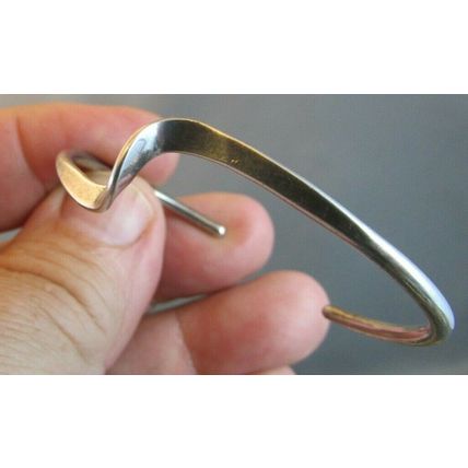 Vintage Sterling Silver Twist Bracelet By Navajo Artist D/L Garcia DAVID GARCIA