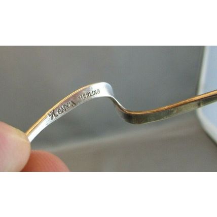 Vintage Sterling Silver Twist Bracelet By Navajo Artist D/L Garcia DAVID GARCIA