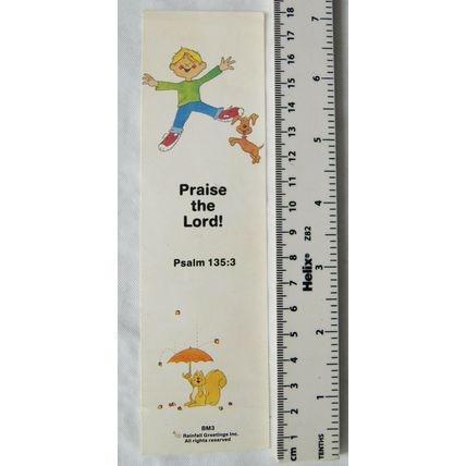 Rainfall Greetings bookmark BM3 - Praise the Lord!