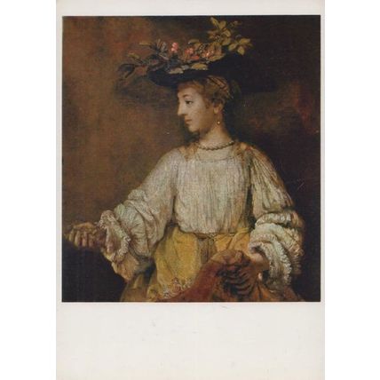 Rembrandt Flora Metropolitan Museum Of Art Painting Postcard