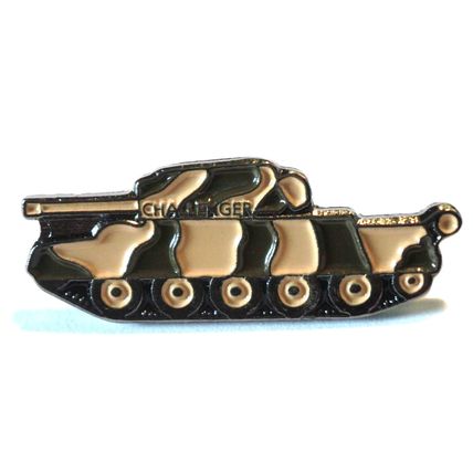 Challenger Tank British Army Military Battle Tank Metal Enamel Badge Lapel Pin