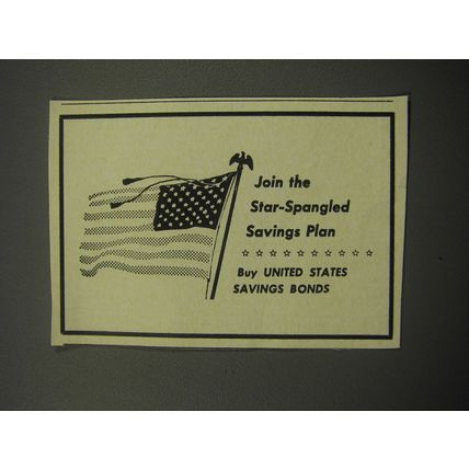 1969 United States Savings Bonds Ad - Join the star-spangled savings plan