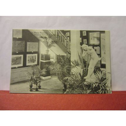 FRANCO-BRITISH EXHIBITION, LONDON. 1908 used antique postcard. 1909 pm =