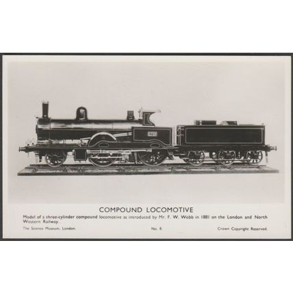 London & North Western Railway Compound Locomotive, c.1940s - Matthews RPPC