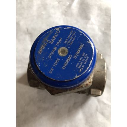 NEW 3/4” npt Spirax-Sarco TD52 Thermodynamic steam Trap COOL BLUE A743 CA40F,BQ