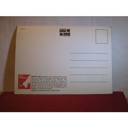 LAND'S END, CORNWALL unused vintage postcard by John Hinde 2DC16 =