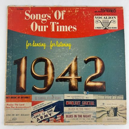 Bob Grant And His Orchestra Songs Of Our Times 1942 Vinyl LP Album VL-73654