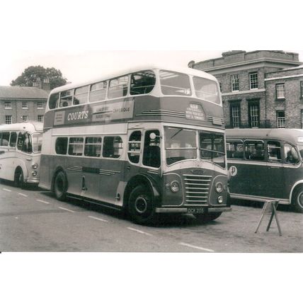 Black & White Photo of Premier Travel Ltd. - DCK 205 ex. Ribble Motor Services