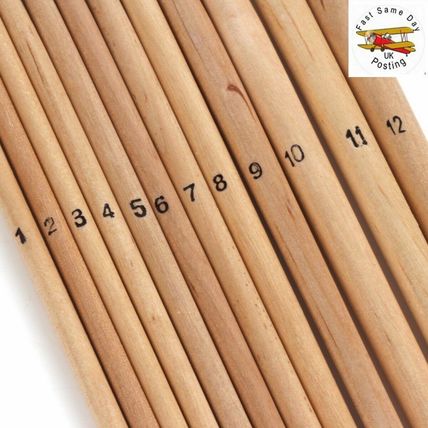 12 NATURAL BRISTLE LONG PAINT BRUSHES Artist Art Painting Thin Thick Small Large